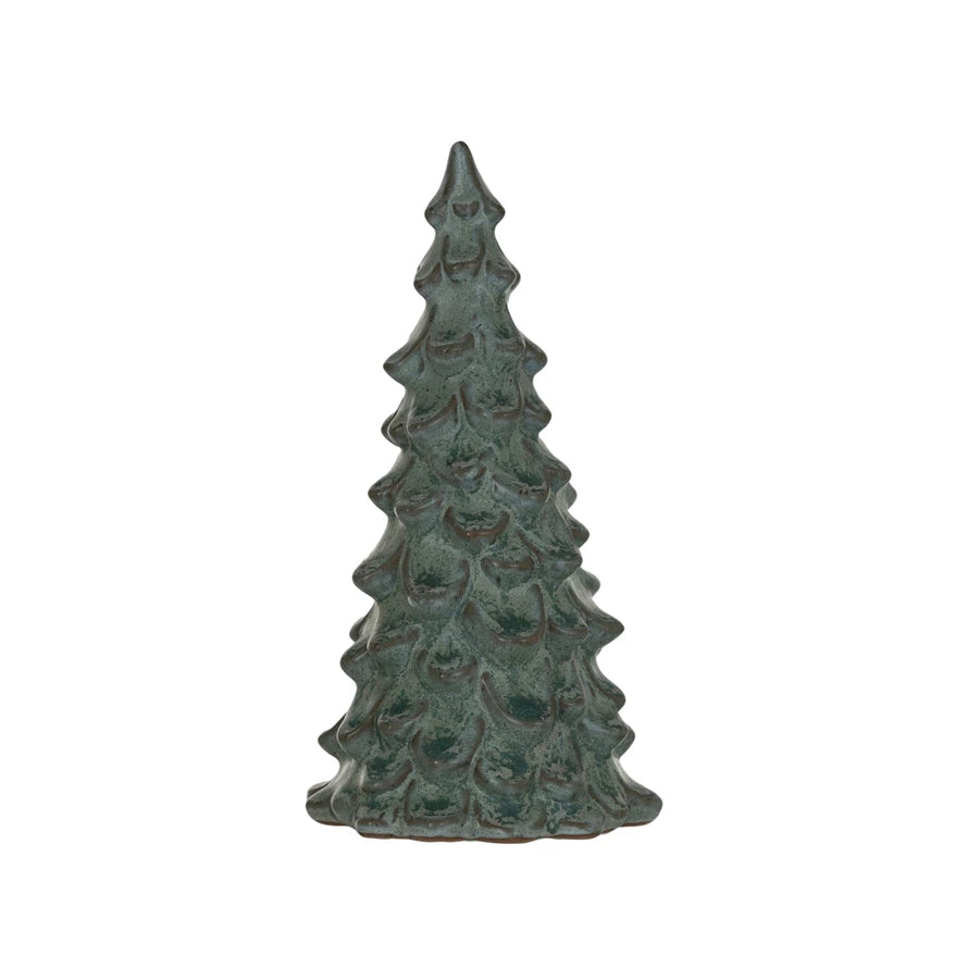 4" Round x 7-1/2"H Stoneware Tree, Reactive Glaze (9085484335355)