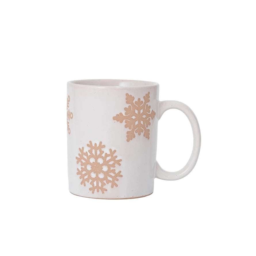 Snowflake Stoneware Mug (8760764956923) (8760765972731)