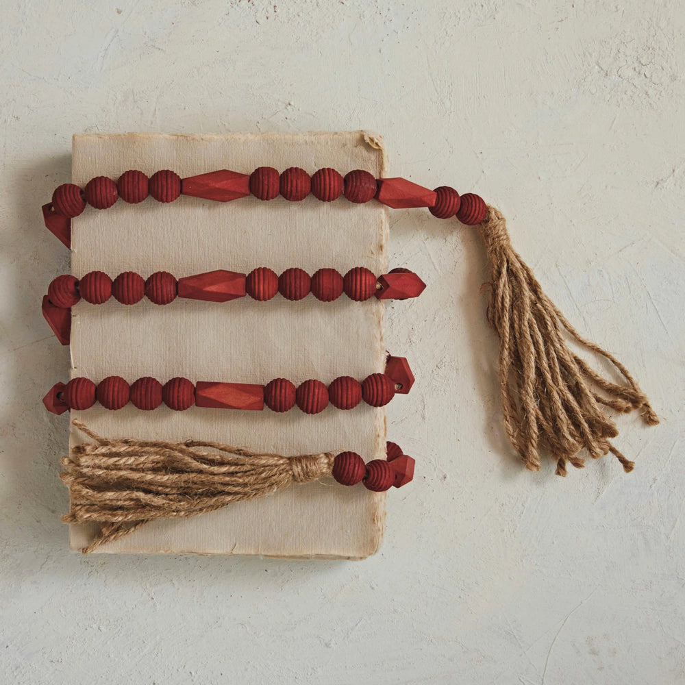 
                  
                    Burgundy Wood Beaded Garland (8760767086843)
                  
                