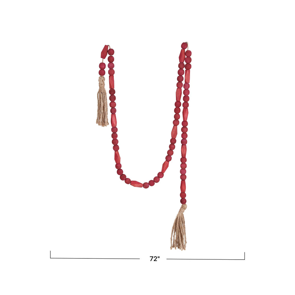 
                  
                    Burgundy Wood Beaded Garland (8760767086843)
                  
                