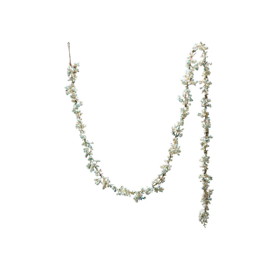 72"L Foam Greenery Garland with Iridescent Glitter, Multi Color (9097490137339)