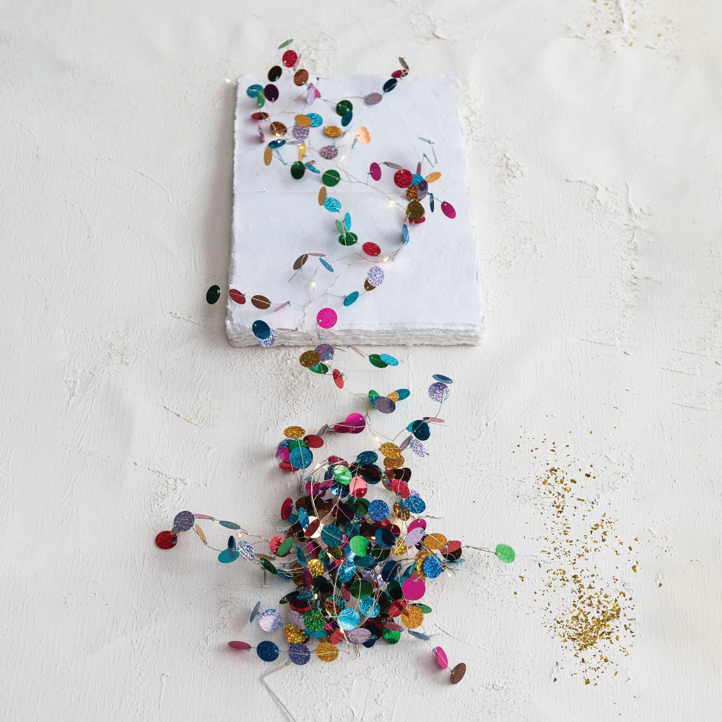 72"L Polyester Sequin Garland w LED (9085493707003)