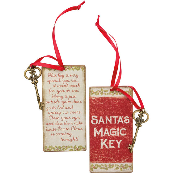 Santa's Magic Key Ornament (8012966723835)