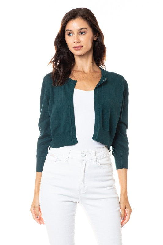 Better With You Teal Cropped Cardi (5501396320416)