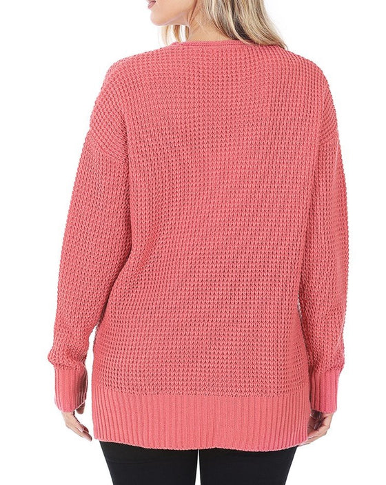 Cozy Cottage Cardigan in Bright Pink (6013300244640)
