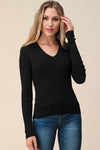 Tied To You Black Long Sleeve Top (5649921704096)