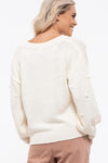 The Dotted Line Sweater in Ivory (6011634024608)