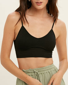  Nearly Yours Bralette in Black (7718857408763)
