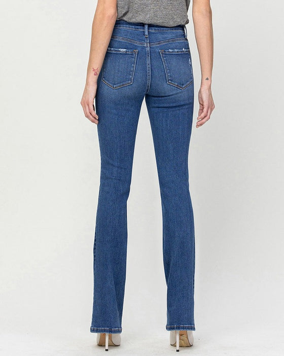 Shining High Rise Bootcut Jeans (8045186056443)