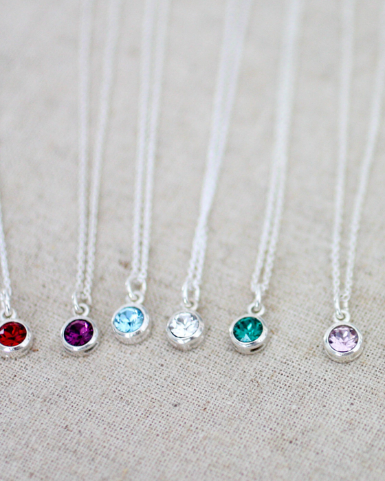 Swarovski® Crystal Birthstone Necklaces (5089239236652)
