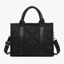  Clare Quilted Shoulder Bag in Black (7876427874555)