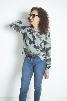  Wild at Heart Camo Sweater in Grey/Olive (5892916215968)