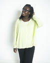 Escape to Paradise Reverse Seam Knit Top in Lime (5892915036320)