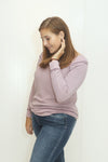 Thank Me Later Mauve Thermal Knit Top (5612188893344)