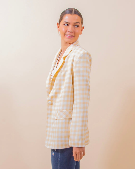 Spring Is In The Air Blazer in Oat (8050134450427)