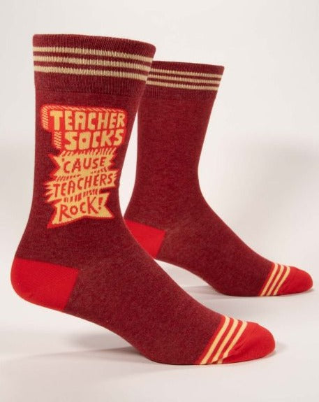 Teachers Rock M-Crew Socks (8047311782139)