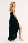 Free People Adella Black Maxi Slip Dress (5645576470688)