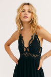 Free People Adella Black Maxi Slip Dress (5645576470688)