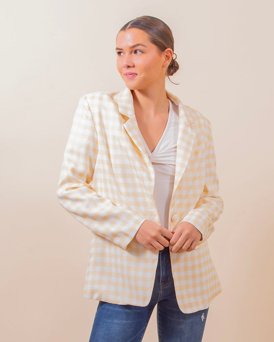Spring Is In The Air Blazer in Oat (8050134450427)
