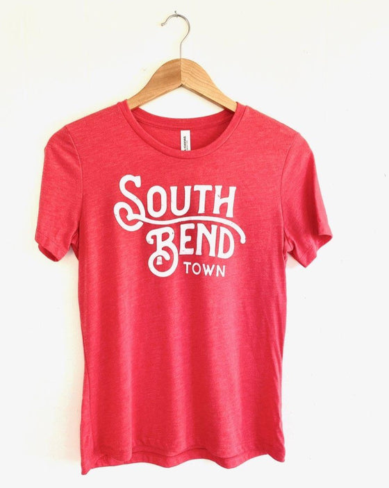 South Bend Town Red Custom Women's Tee (5722064945312)