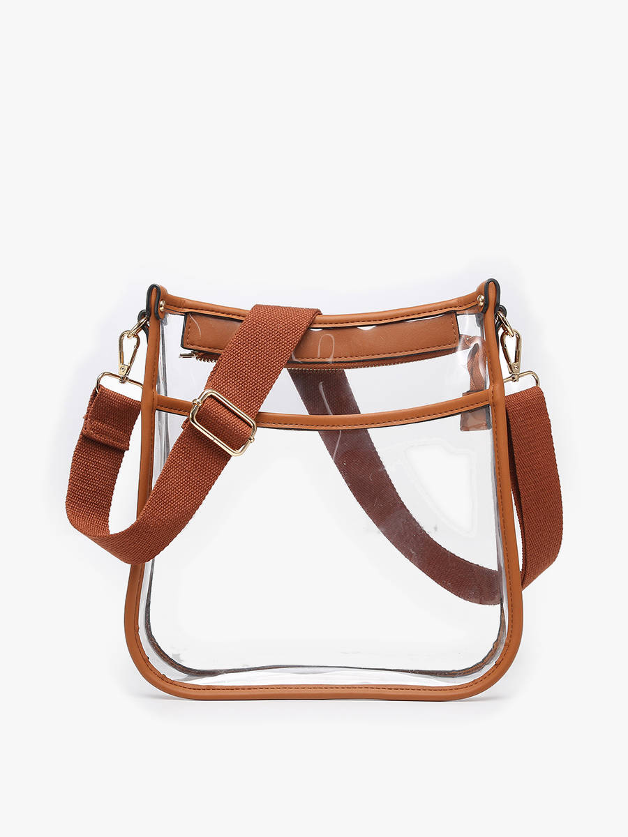 M2168CR Posie Clear Crossbody w/ Vegan Leather (8169366192379)