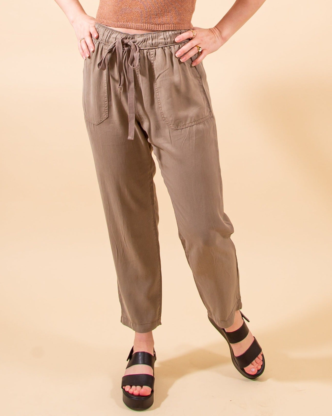 Let's Meet Up Pants in Khaki (7640910332155)