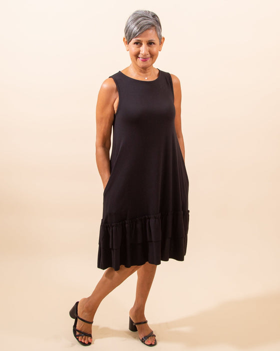 Simply Together Dress in Black (7756830441723)