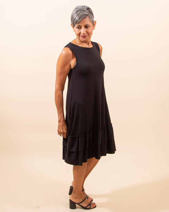 Simply Together Dress in Black (7756830441723)