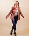 Right On Track Flannel in Rust (7997095444731)