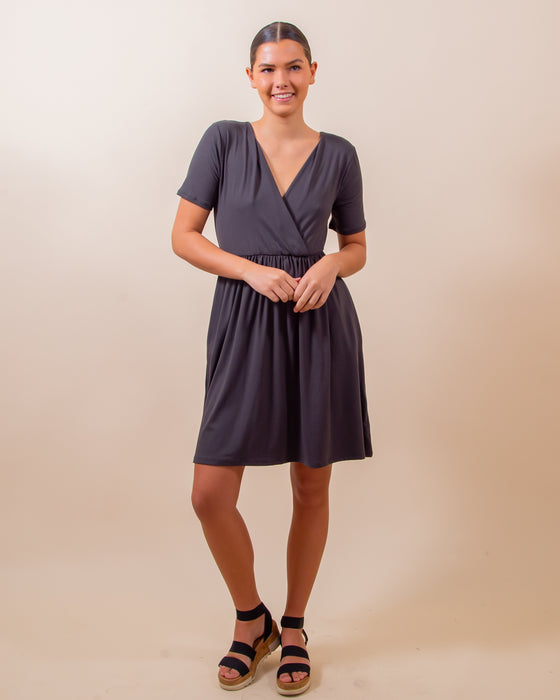 Classic Story Dress in Ash Grey (8050817597691)