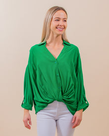  Poetic Love Button Up in Kelly Green (8053251375355)