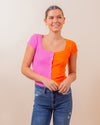 Dynamic Duo Top in Orange (8050133958907)