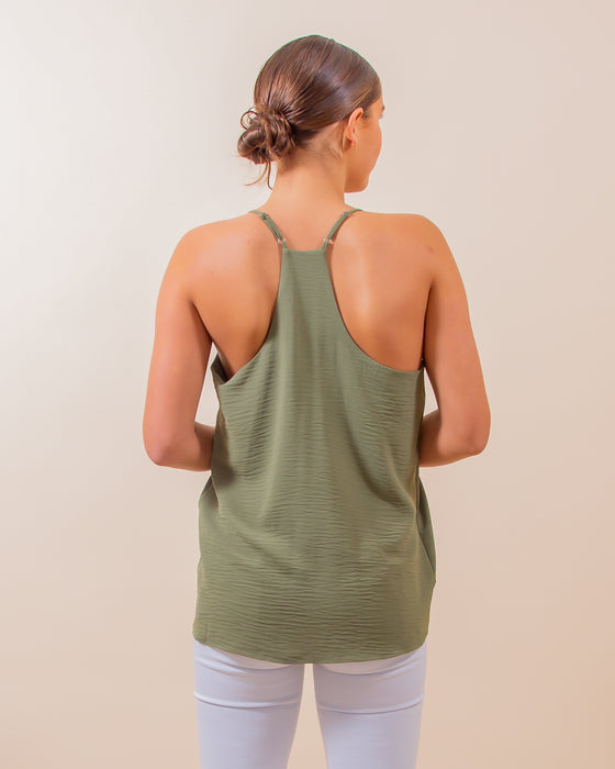 Clear The Air Cami in Lt. Olive (8050817958139)