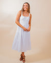 Analise Midi Dress in White (8077559660795)