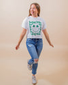 Feeling Lucky Cropped Tee in White (8064979009787)