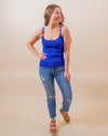 Sweet Tea Time Cami in Royal Blue (8062419992827)