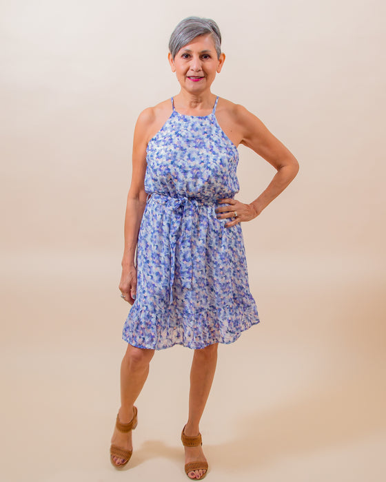 Beautiful Memory Dress in Blue (8065777139963)