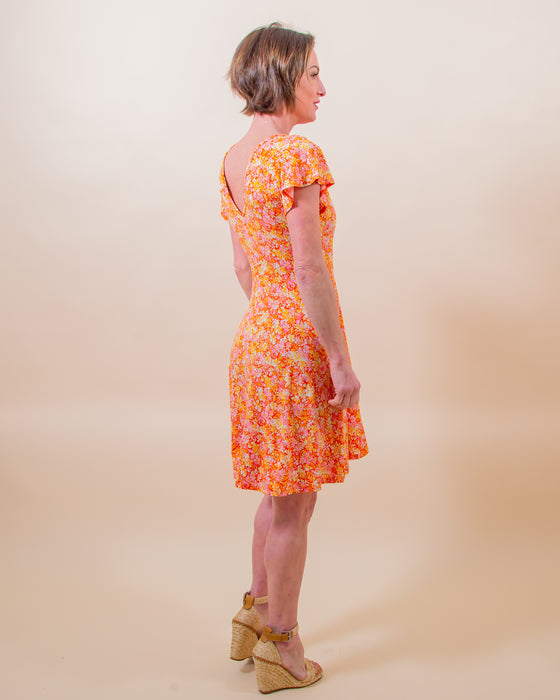 Vibrant Memory Dress in Orange (8061599318267)