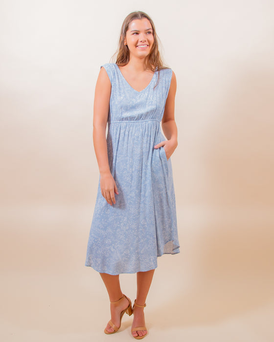 Looking Ahead Dress in Blue (8064979534075)