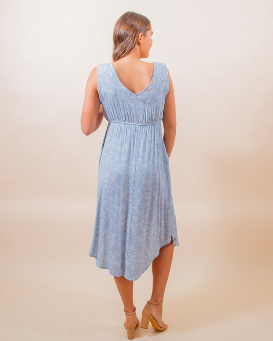 Looking Ahead Dress in Blue (8064979534075)