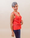 Call You Out Tank in Dark Coral (8063074369787)