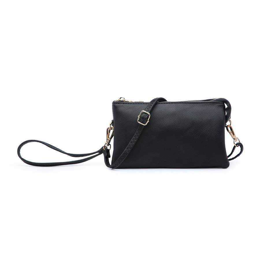 Riley Crossbody/Wristlet in Black (7995604762875)