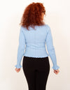 Lady Like Ruffle Peplum Sweater (6011634385056)