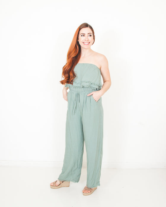 The Maui Jumpsuit in Sage (6058106945696)