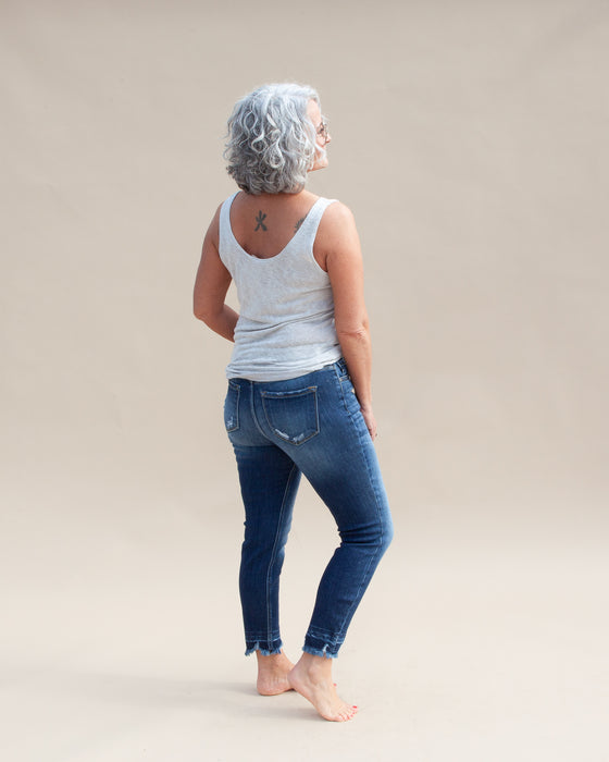 Silver Lining Tank in Taupe Grey (6035127402656)