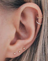 Hand Made Huggy Hoop Cartilage Earring (5500450046112)