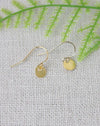Simply You Tiny Dangle Disk Earring (4879635349548)