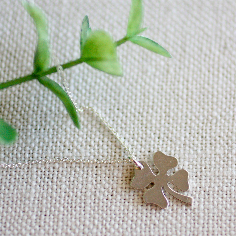 A Little Extra Luck Larger Clover Necklace (5607574274208)