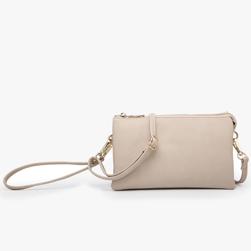 Riley Crossbody/Wristlet in Lt. Beige (8069821006075)