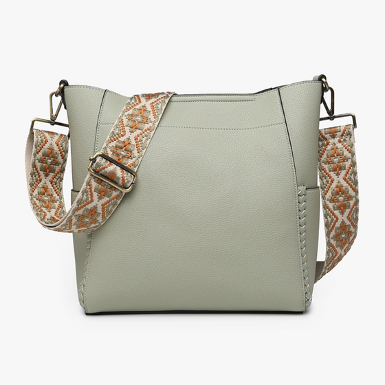 Penny 2-in-1 Guitar Strap Bag in Sage (8069829427451)